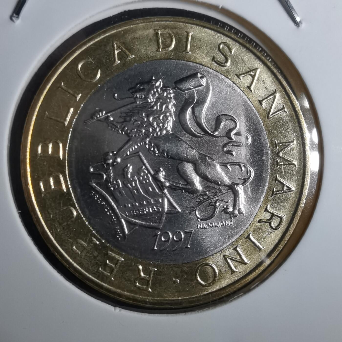 沼泽如烟--第916场 圣马力诺1997年1000里拉