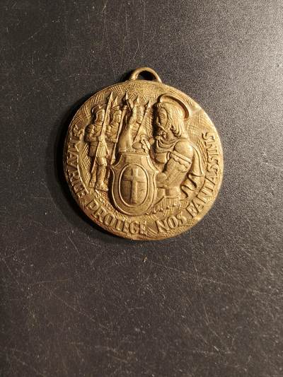 老王徽章第166期 - 捷克圣瓦茨拉夫纪念章     直径33mm.   重量18.2g