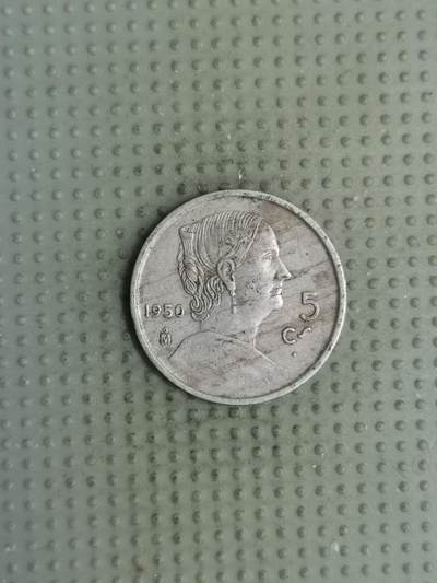 2025年第125场各国散币拍卖（总第125场） - 墨西哥1950年5分