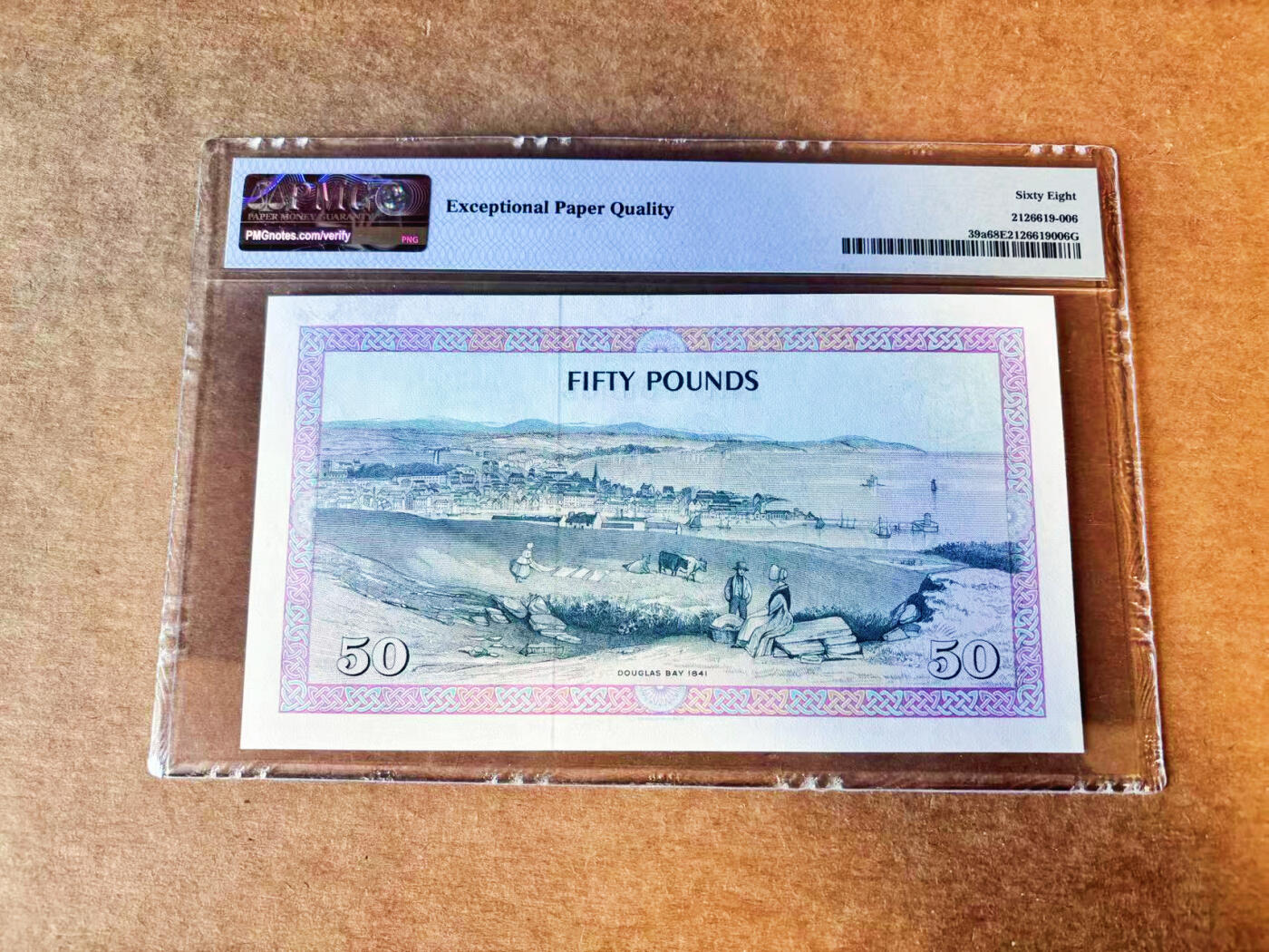 【Blue Auction】世界纸币精拍第756期——18级TOP拍卖/信誉/品质/专业/高效💫 【无47】马恩岛 1983年50镑 背面大场景 BWC出品 女王 PMG68EPQ高分