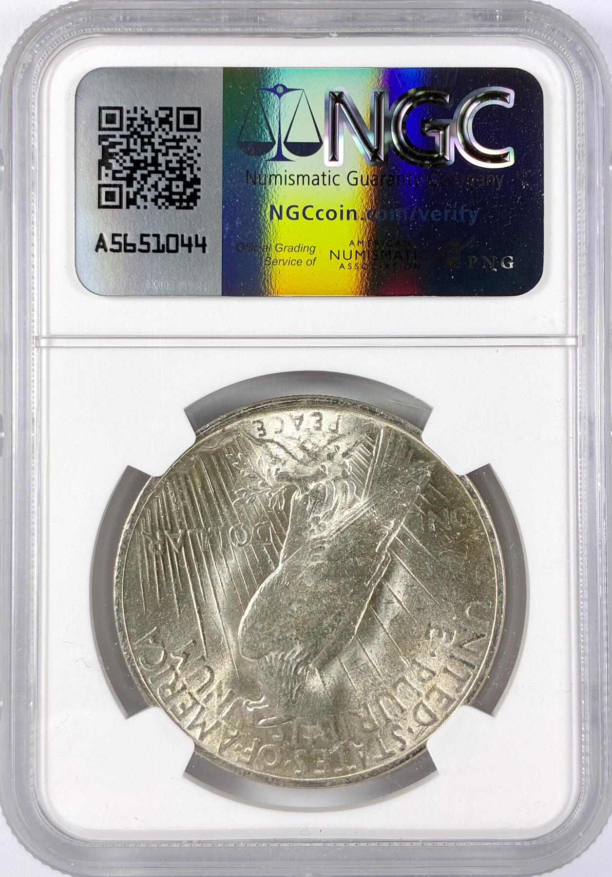 【雨安】【直播拍卖】【世界币章117期-评级币】2025-11-29 周六 19:30 保真 [评级美洲] USA 美国 1美元  (1921-1935) 和平鸽  NGC-MS62