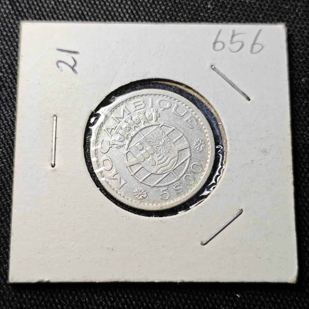 KK钱币收藏小铺 （套币 好品/批量散币 银币）专场  2月预留时间 周末发货  1960葡属莫桑比克5埃斯库多银币