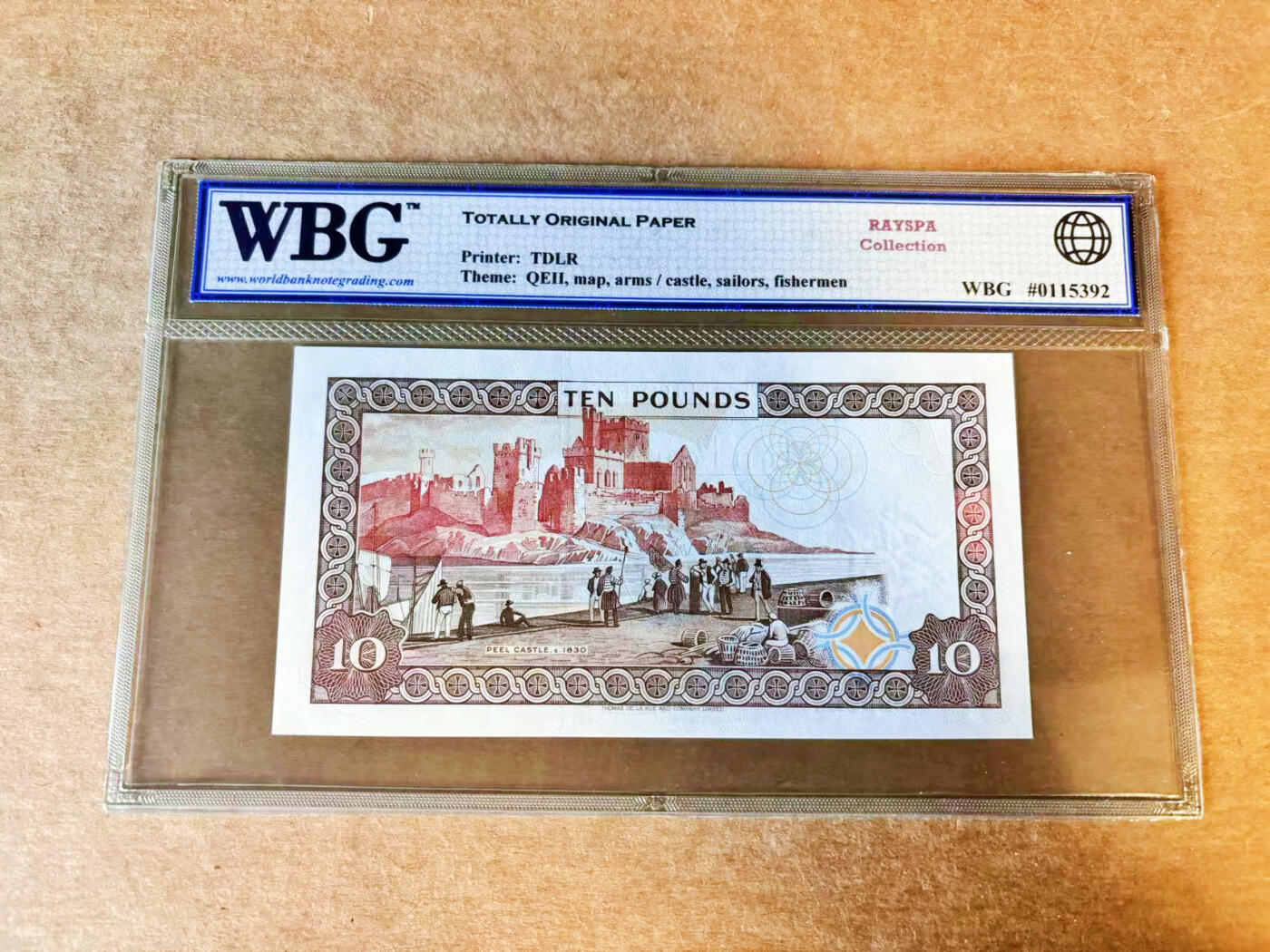 【Blue Auction】世界纸币精拍第756期——18级TOP拍卖/信誉/品质/专业/高效💫 马恩岛 1998年10镑 女王 WBG65EPQ严评