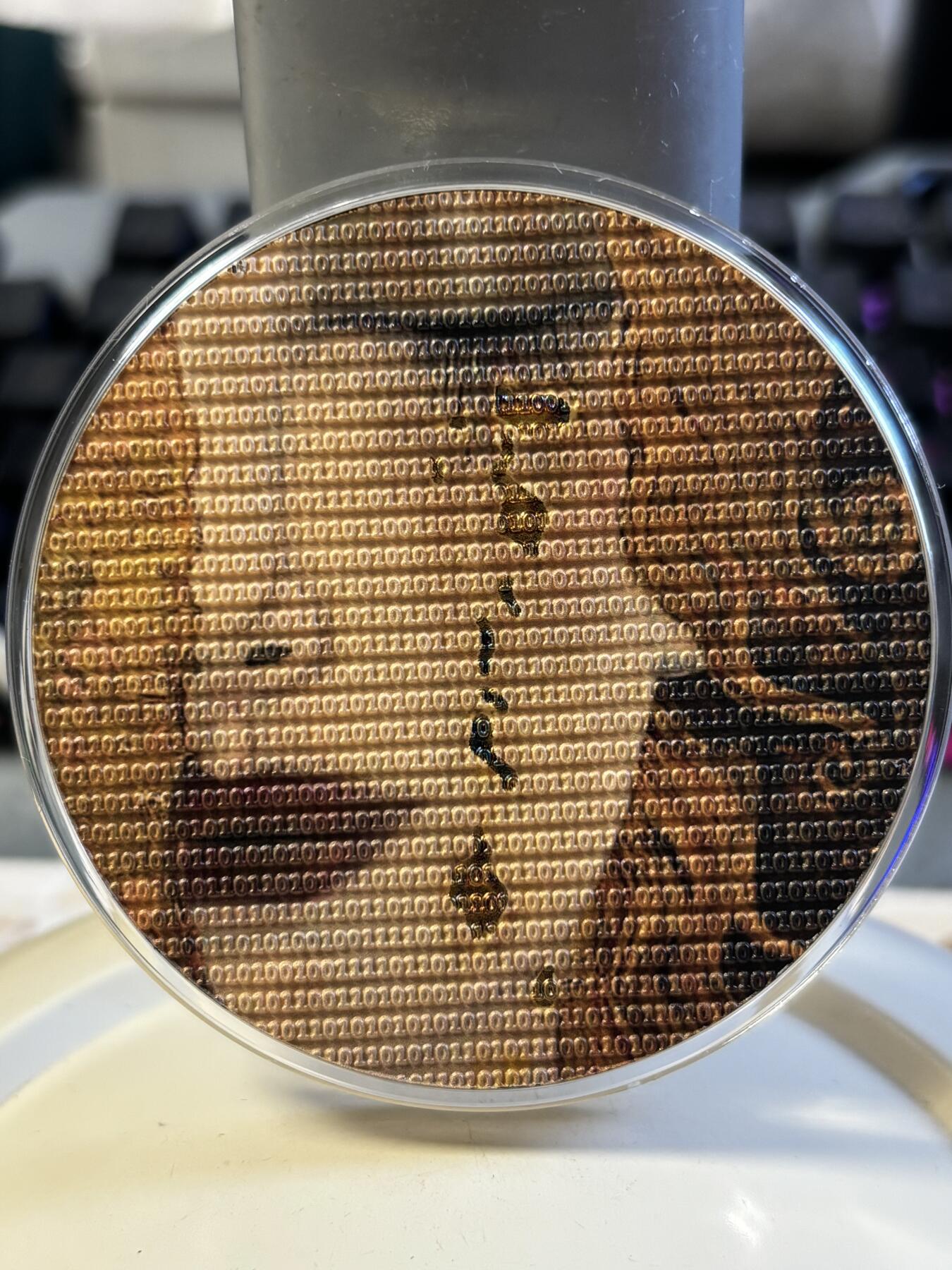 第183期拍卖 纽埃2020年克里姆特名画黄金眼泪3盎司纪念银币，999银，发行500枚，有氧化