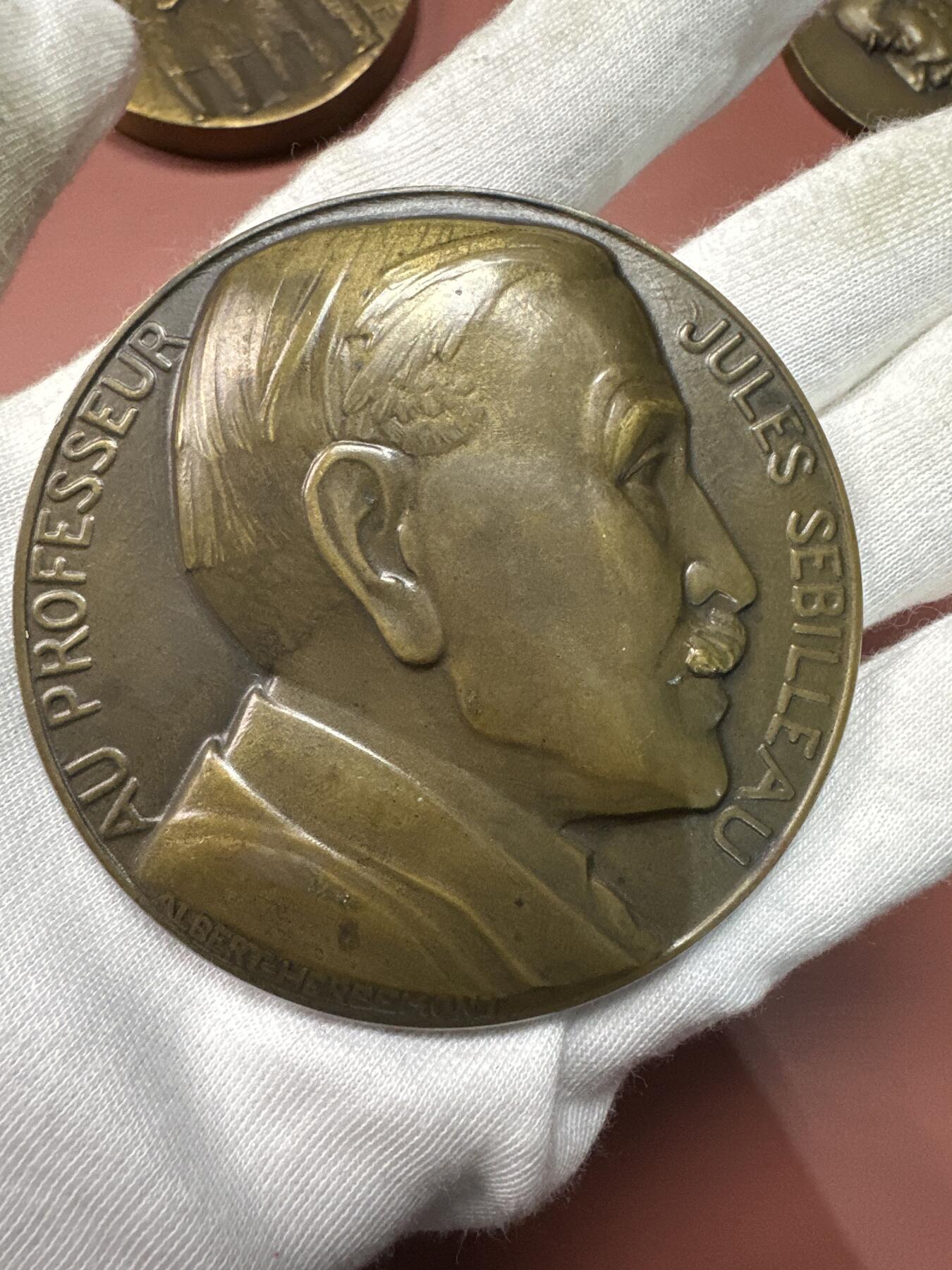 12.4铜章专场 法国JULES SÉBILIEAU啊（朱尔·塞比约教授）荣誉铜章 作者ALBERT-HERBEMONT