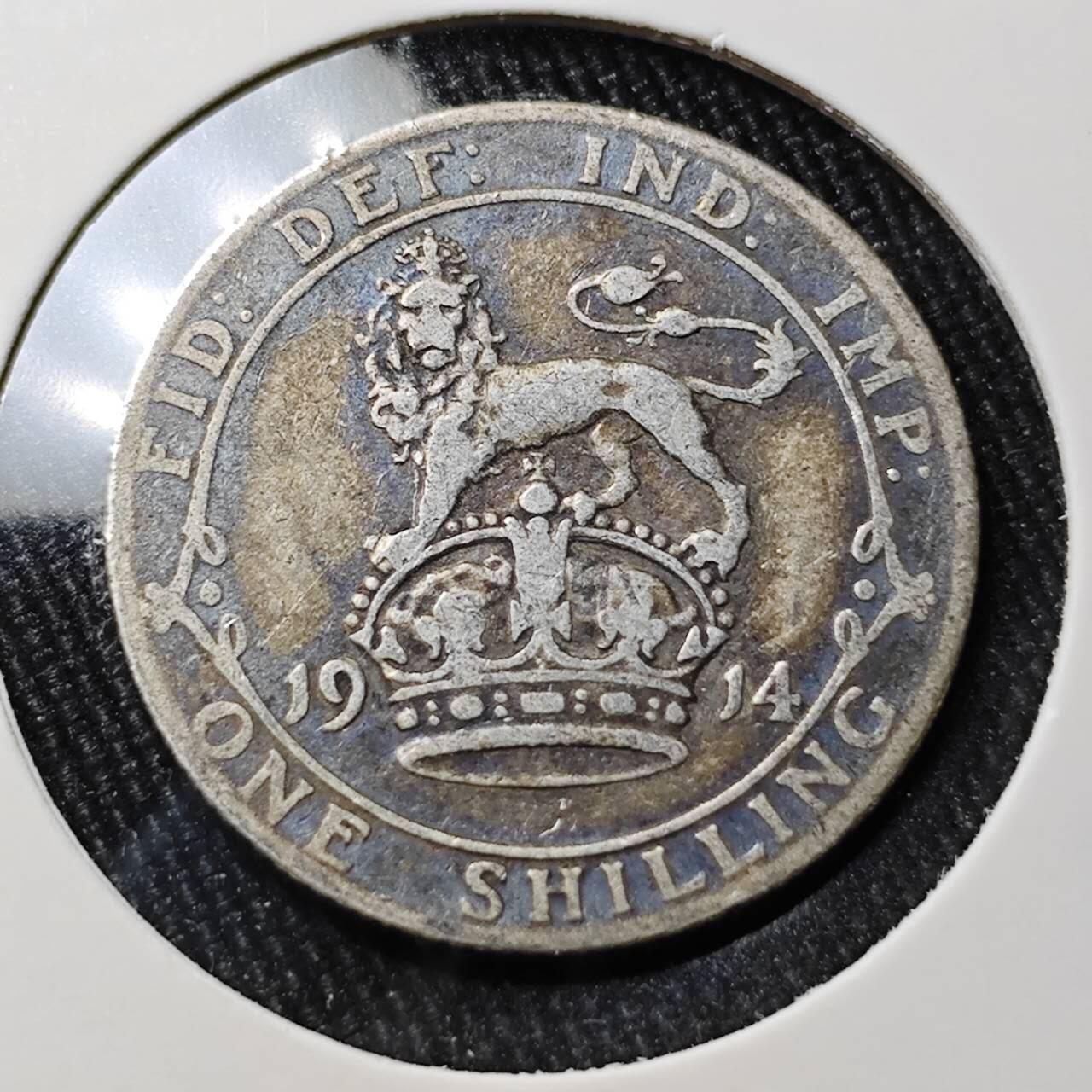 KK钱币收藏小铺 （套币 好品/批量散币 银币）专场  2月预留时间 周末发货  1914英国6便士银币 高银