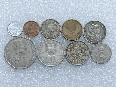 第一海外回流一元起拍收藏 散集专场  第273期 - 葡萄牙硬币 9枚