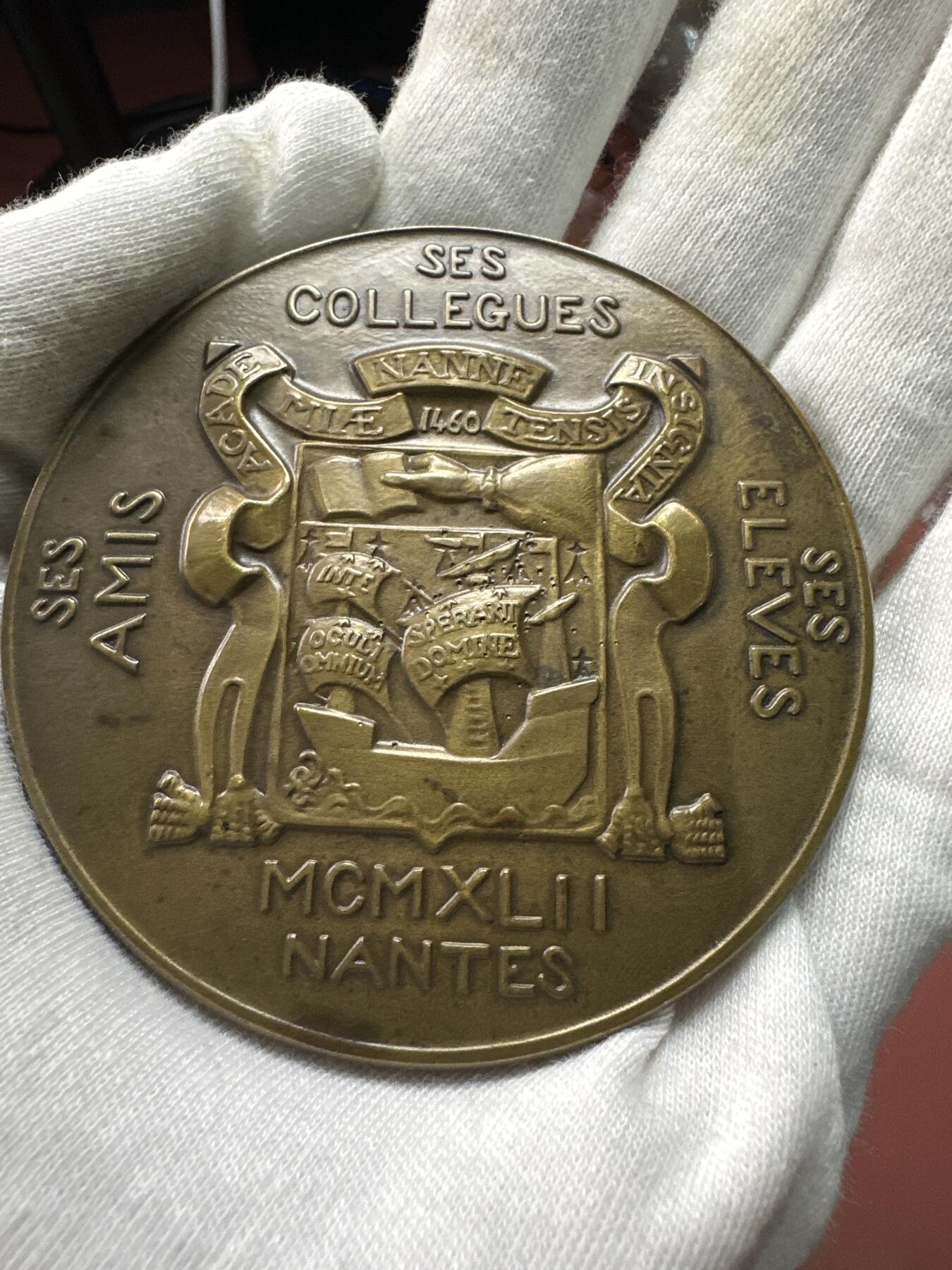 12.4铜章专场 法国JULES SÉBILIEAU啊（朱尔·塞比约教授）荣誉铜章 作者ALBERT-HERBEMONT