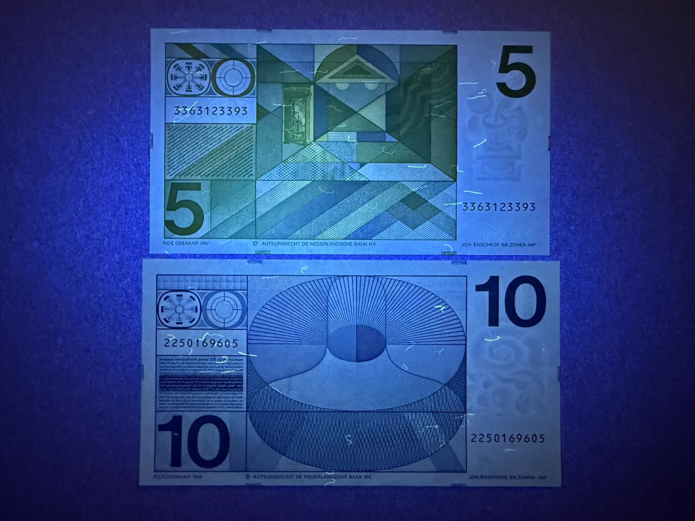 《艾美收藏》第222期-11.30周日外币畅拍 荷兰5、10盾2张 UNC 人像版 全程无47