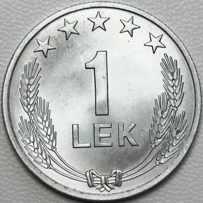 ＜小葵钱铺＞第66期·散币·银币场·满200包邮，不寄存·12月1号发货 - 阿尔巴尼亚1964年1列克铝币