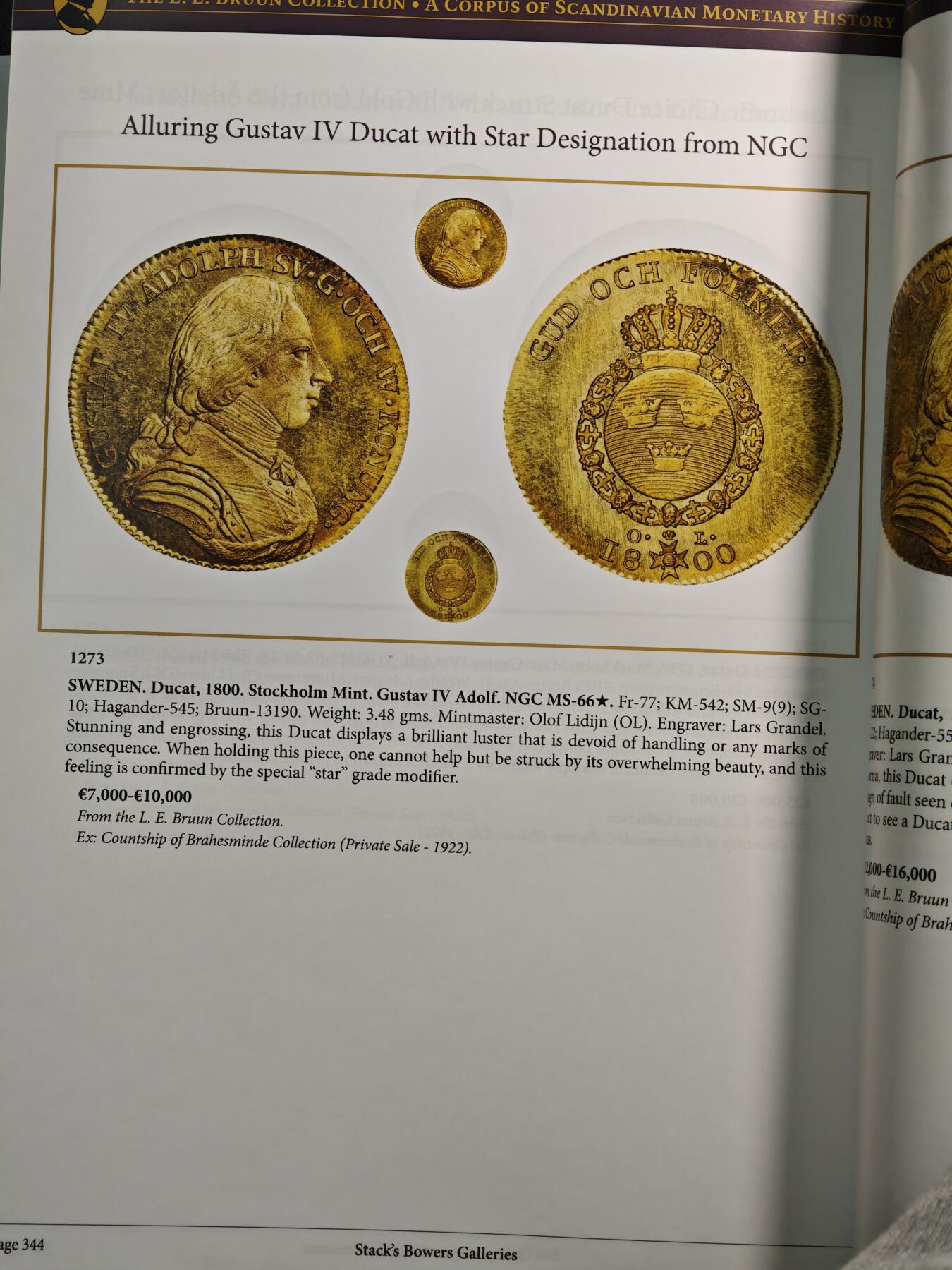 【德藏】世界币章拍卖第155期（拍品征集中~欢迎藏友联系） 98新 SBP拍卖行L.E.BRUUN集藏拍卖会图录 全铜板纸印刷 全书约366页