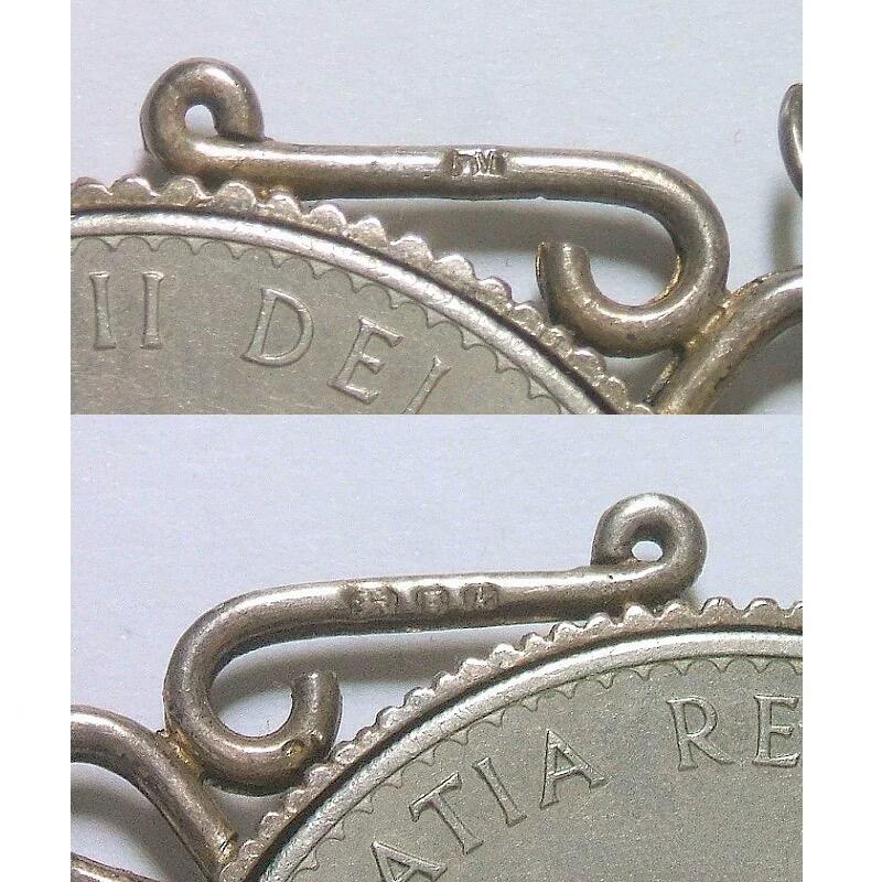 英国1965年伊丽莎白二世+丘吉尔高浮雕精制币章吊坠带银圈 40MM