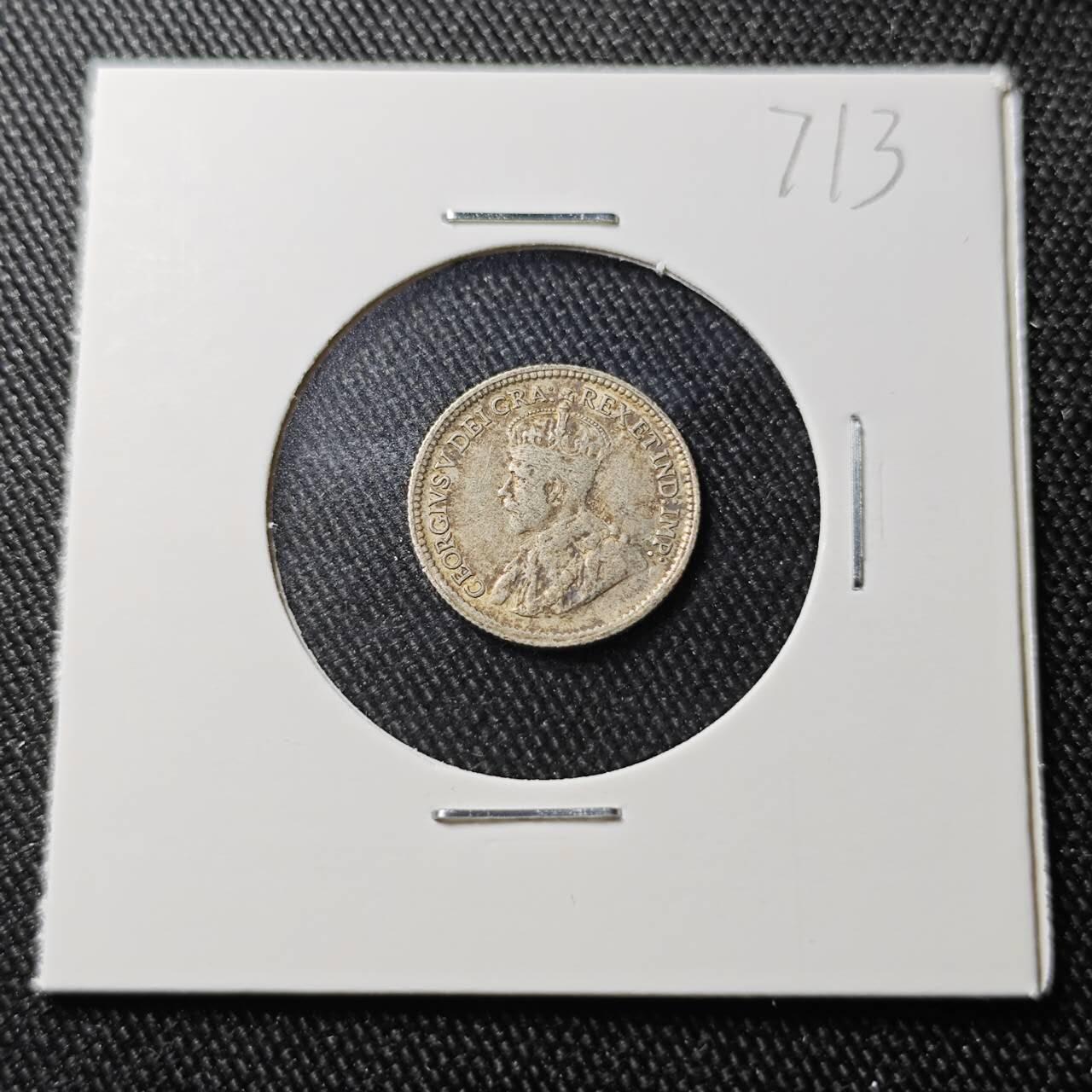 KK钱币收藏小铺 （套币 好品/批量散币 银币）专场  2月预留时间 周末发货  1920英属加拿大5分银币