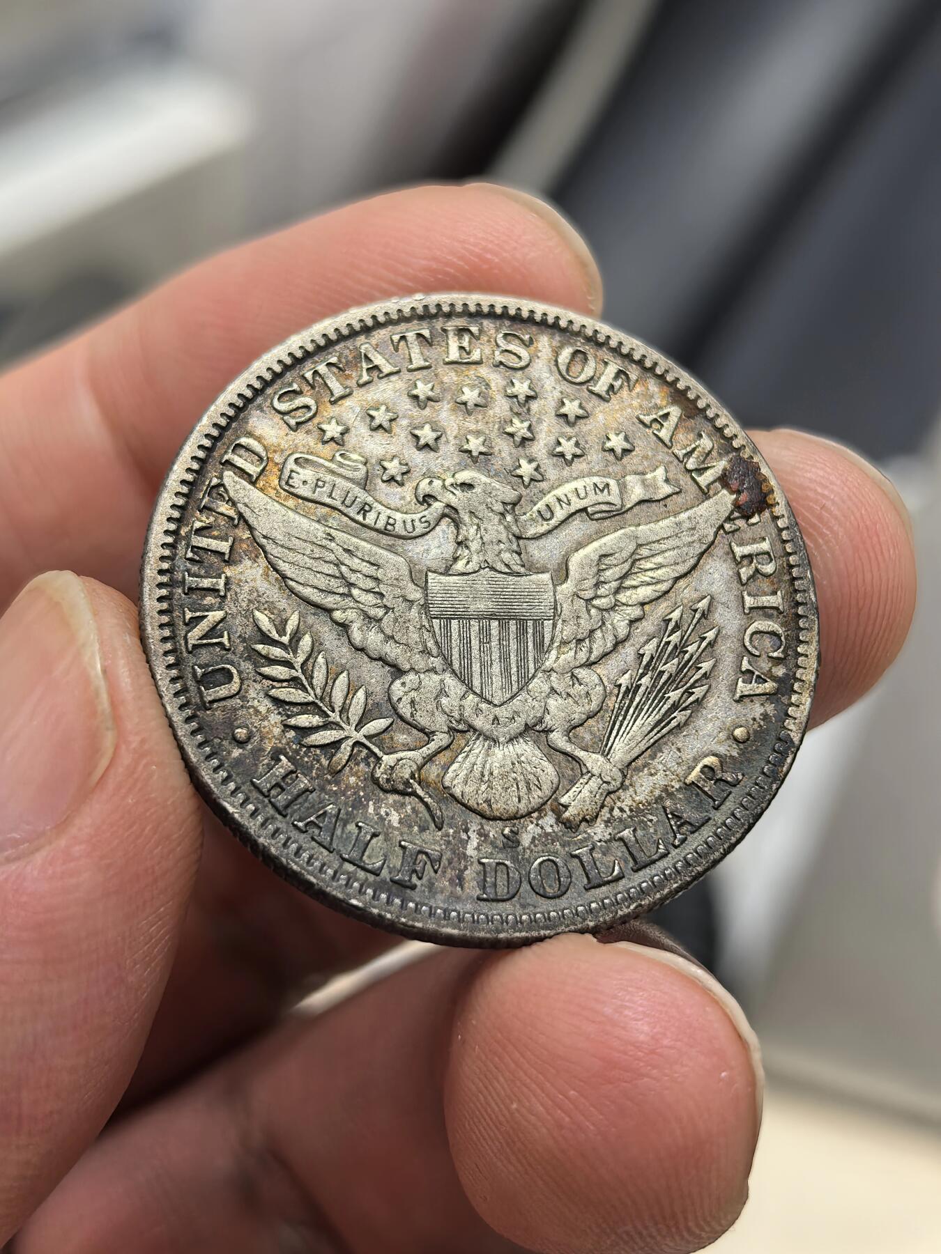 博洋堂世界钱币拍卖第149期（全场包邮） 美国1910年S（旧金山）50美分银币，极美品，原包浆