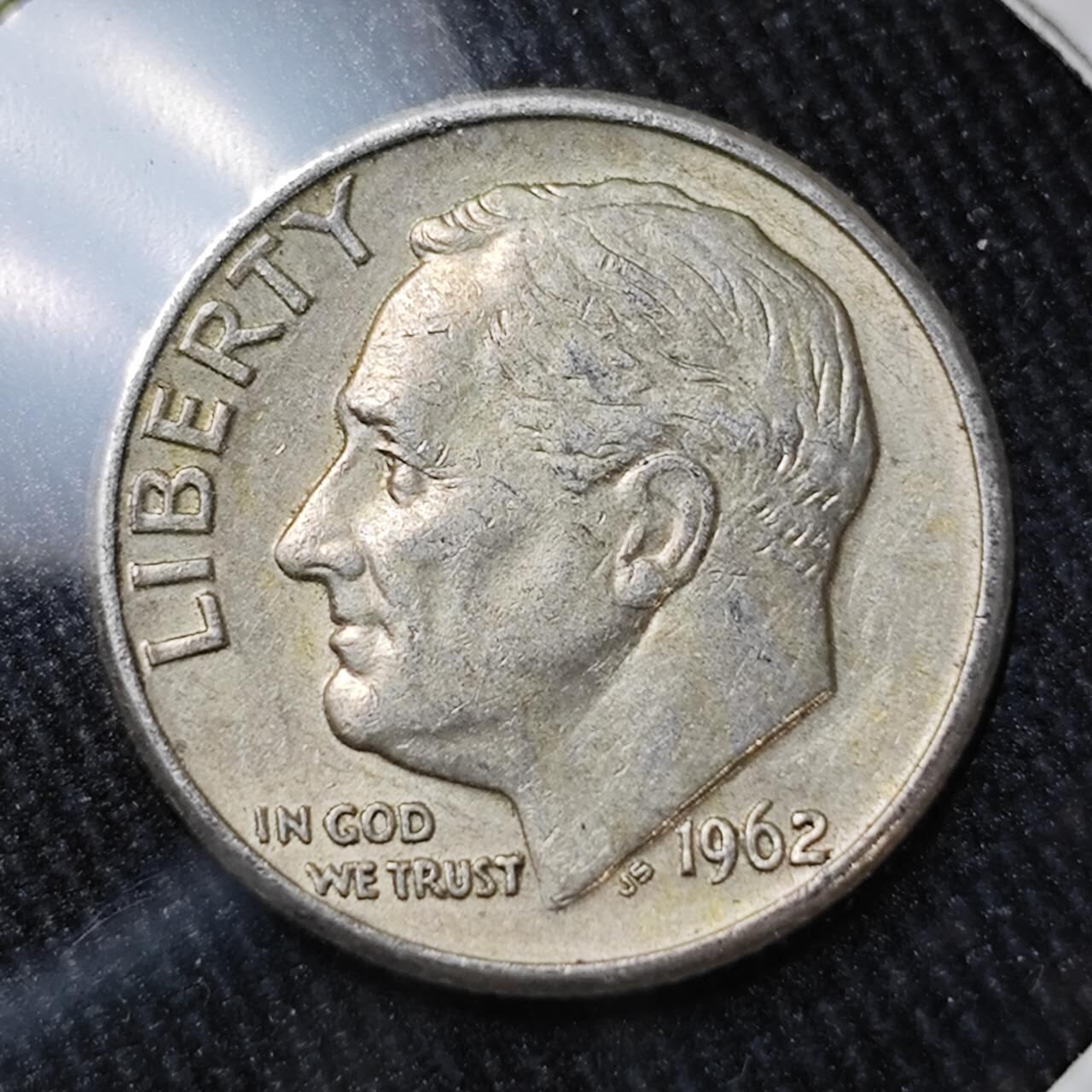 KK钱币收藏小铺 （套币 好品/批量散币 银币）专场  2月预留时间 周末发货  1962美国10分银币