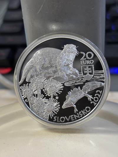 第183期拍卖 - 斯洛伐克2022年Kysuce 自然保护区1盎司纪念银币，925银，33.63克