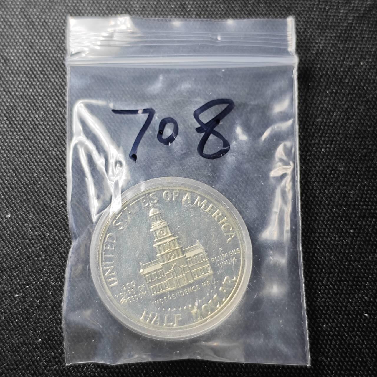 KK钱币收藏小铺 （套币 好品/批量散币 银币）专场  2月预留时间 周末发货  1976美国50分 建国200周年精制银币