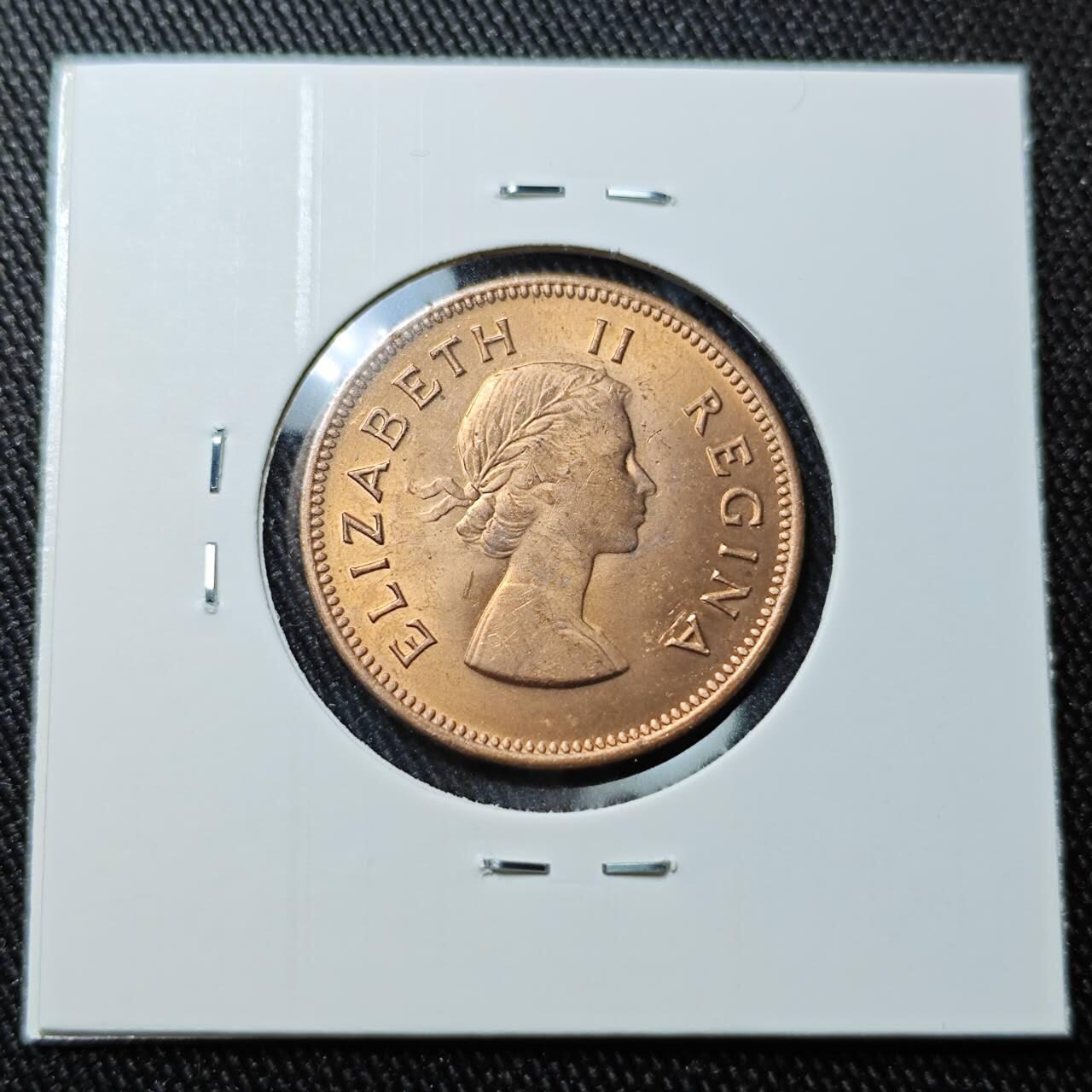 KK钱币收藏小铺 （套币 好品/批量散币 银币）专场  2月预留时间 周末发货  1960南非1/2分铜币 好品