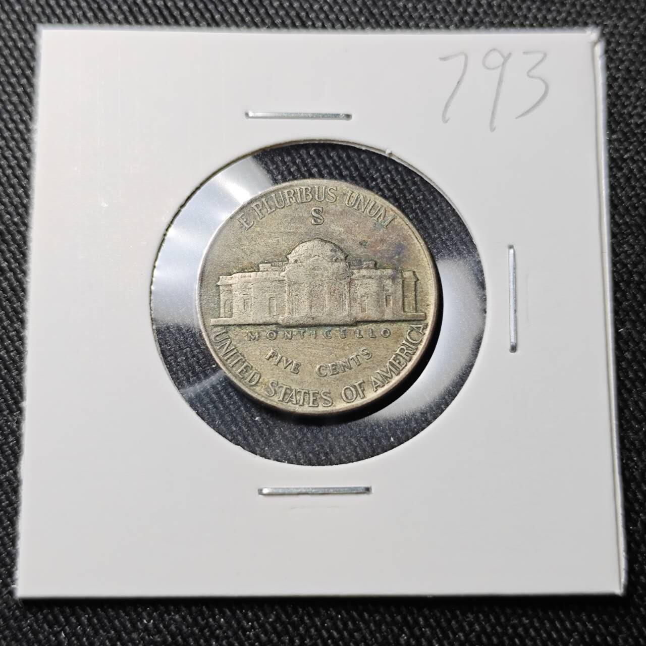 KK钱币收藏小铺 （套币 好品/批量散币 银币）专场  2月预留时间 周末发货  1943美国5分银币 S厂