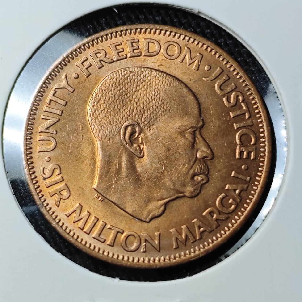 KK钱币收藏小铺 （套币 好品/批量散币 银币）专场  2月预留时间 周末发货  1964塞拉利昂1分铜币 好品