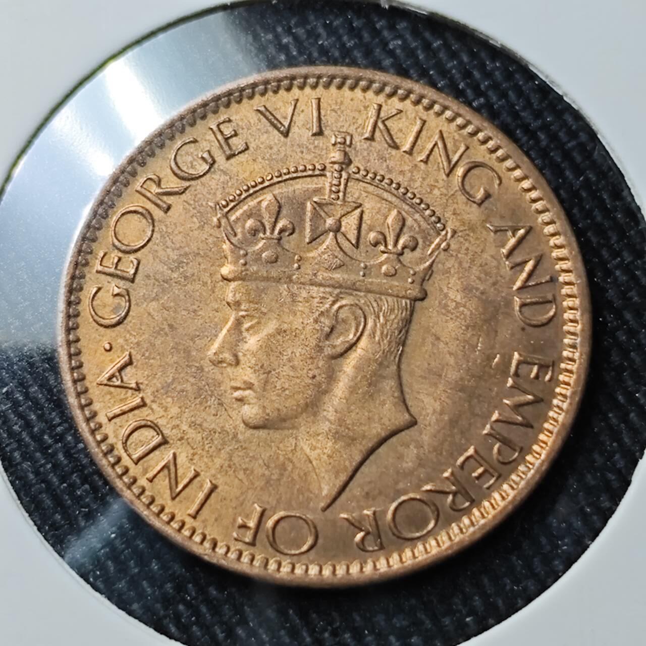 KK钱币收藏小铺 （套币 好品/批量散币 银币）专场  2月预留时间 周末发货  1945英属锡兰1分铜币 好品