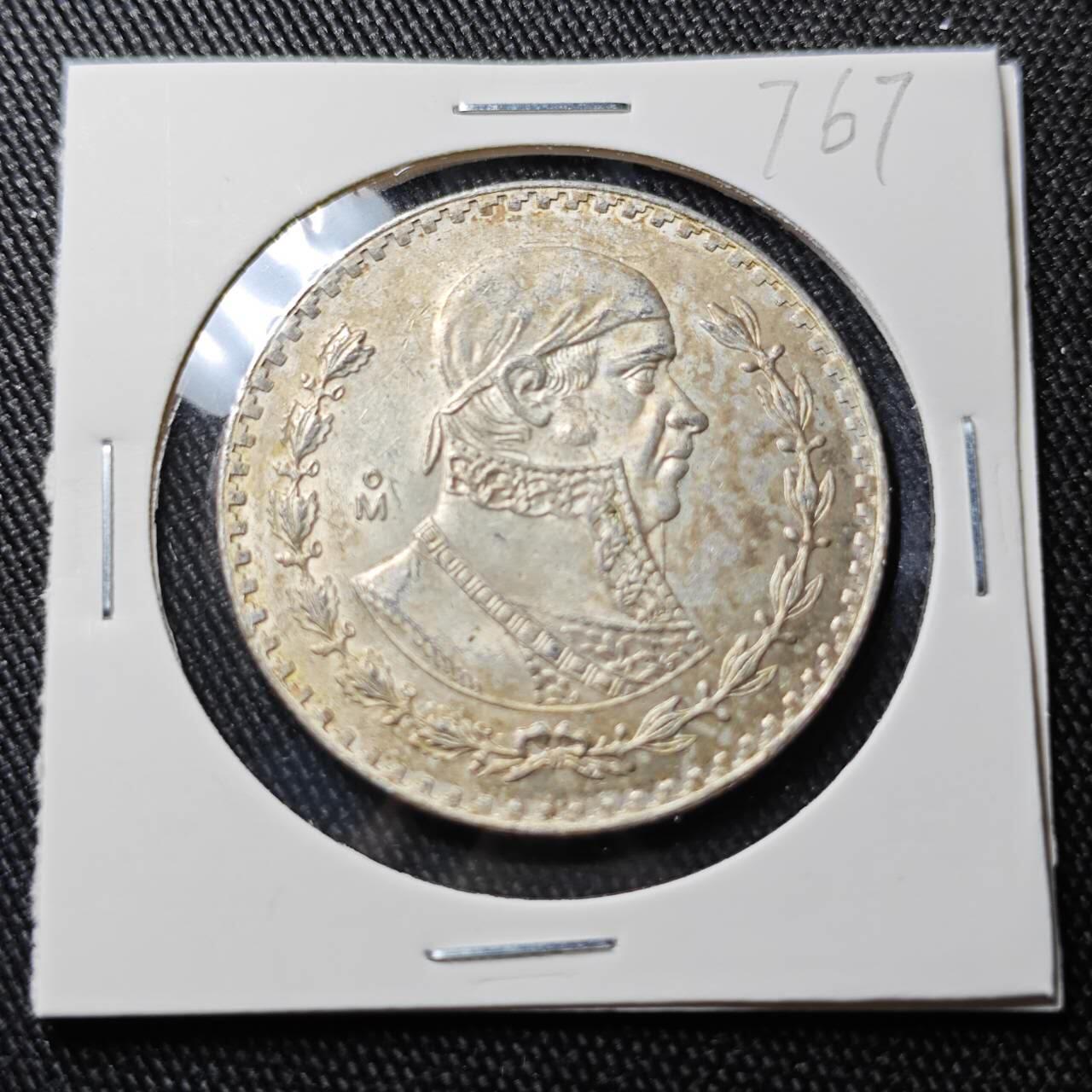 KK钱币收藏小铺 （套币 好品/批量散币 银币）专场  2月预留时间 周末发货 1967 墨西哥1比索银币