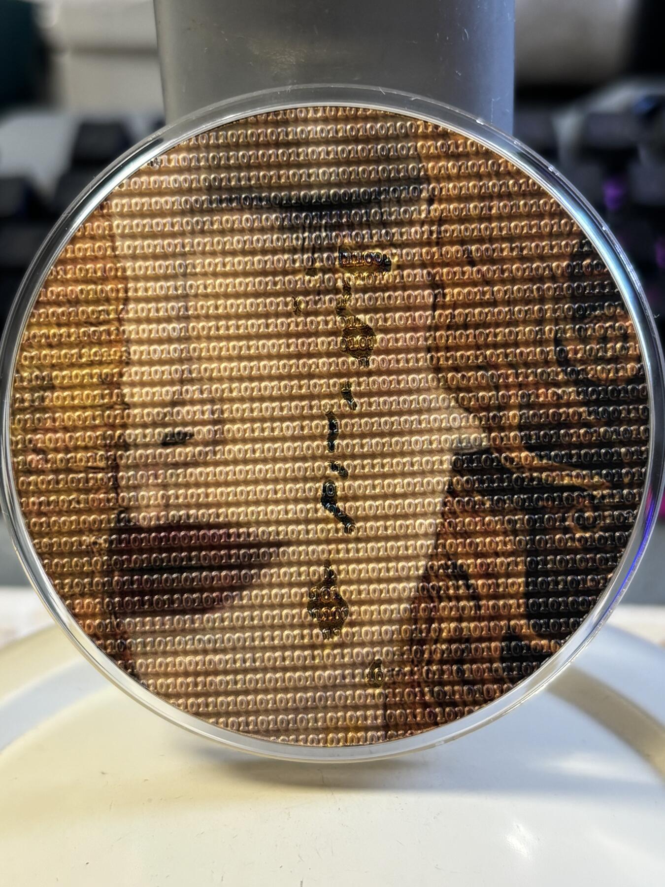 第183期拍卖 纽埃2020年克里姆特名画黄金眼泪3盎司纪念银币，999银，发行500枚，有氧化