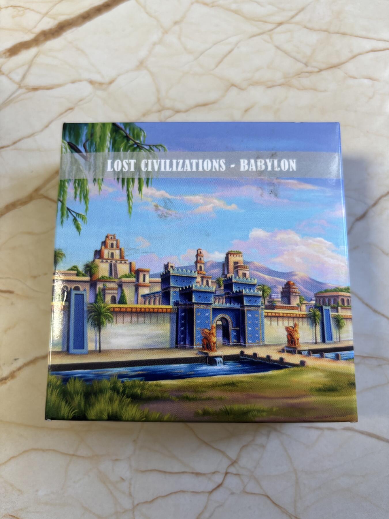 第183期拍卖 获奖帕劳2021失落的文明系列1古巴比伦仿古纪念银币，999银，2盎司， 获得钱币之星年度银币大奖第二名