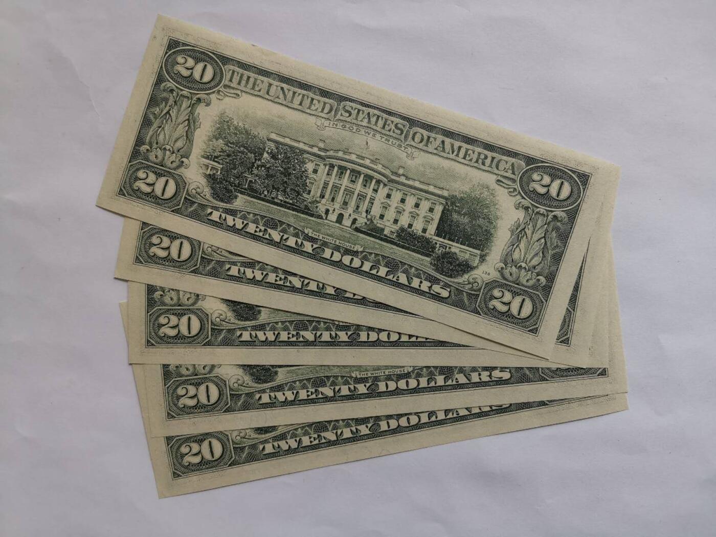 美国1988年29元5连号全新品