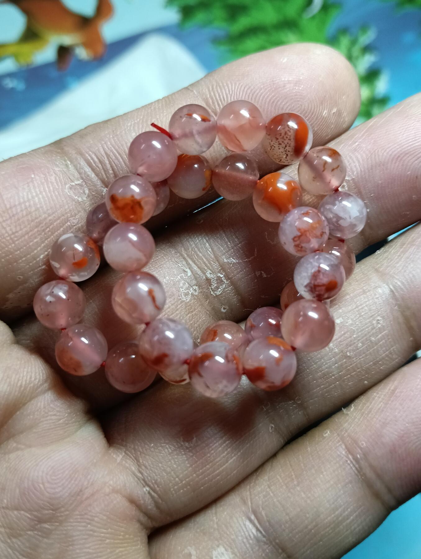 鸿运银币铜币艺术品专场7 南红玛瑙手串（河南镇平县中质珠宝检测）