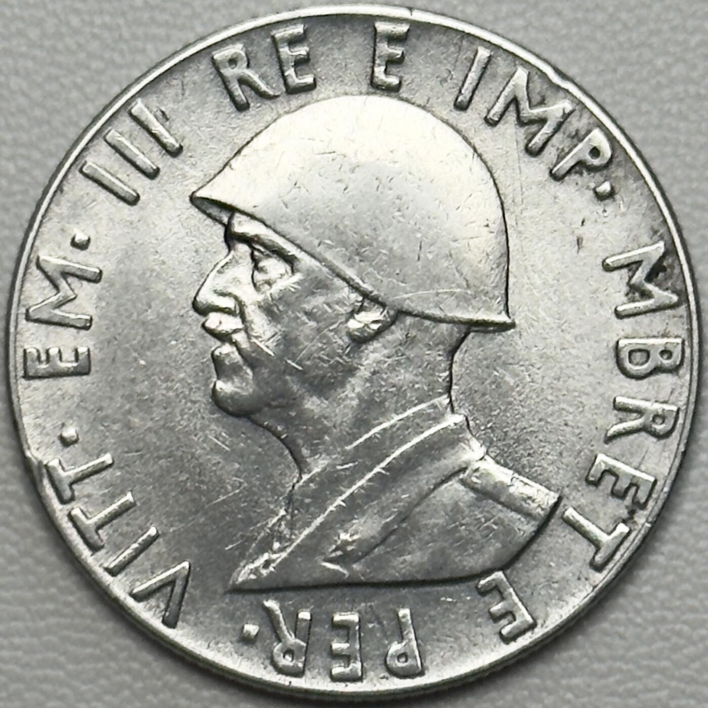 ＜小葵钱铺＞第66期·散币·银币场·满200包邮，不寄存·12月1号发货 〈无磁性版〉意占阿尔巴尼亚1939年维克托·伊曼纽尔三世2列克硬币