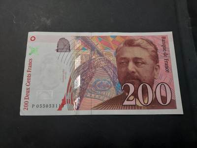 博彦收藏   12月3日 8点 钱币专场 - 法国 旧版200法郎 85品左右