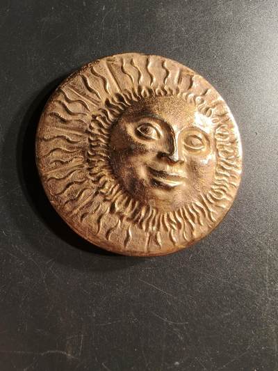 老王徽章第166期 - 法国太阳大铜章    直径64mm.    重量223.8g