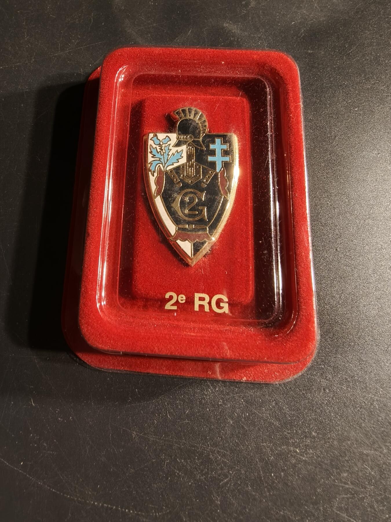 老王徽章第166期 法国第2工兵团证章    亚瑟贝特朗造     原盒