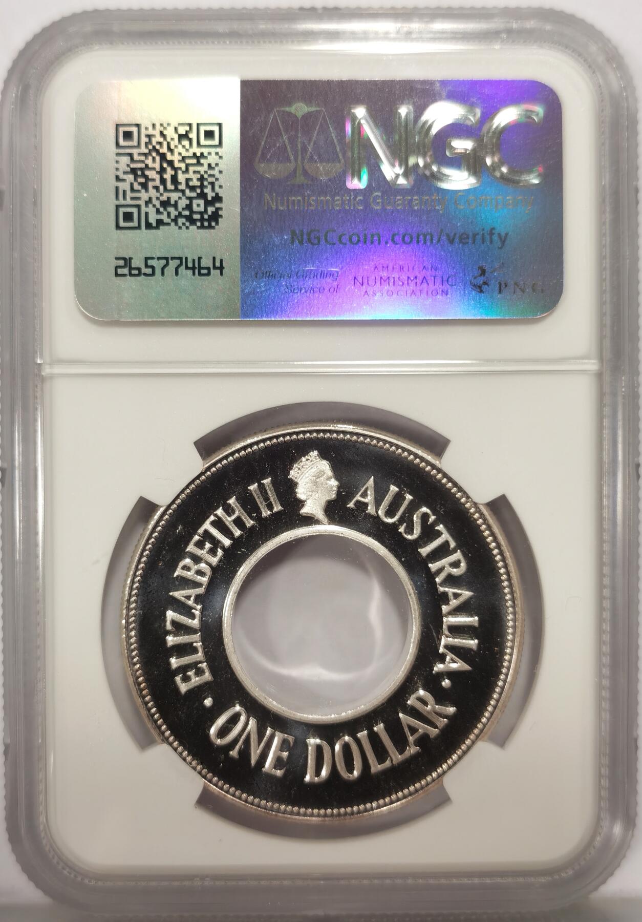 博洋堂世界钱币拍卖第149期（全场包邮） NGC PF68/69UC 澳大利亚1989年土著文化子母币二枚一套，带原包装及证书