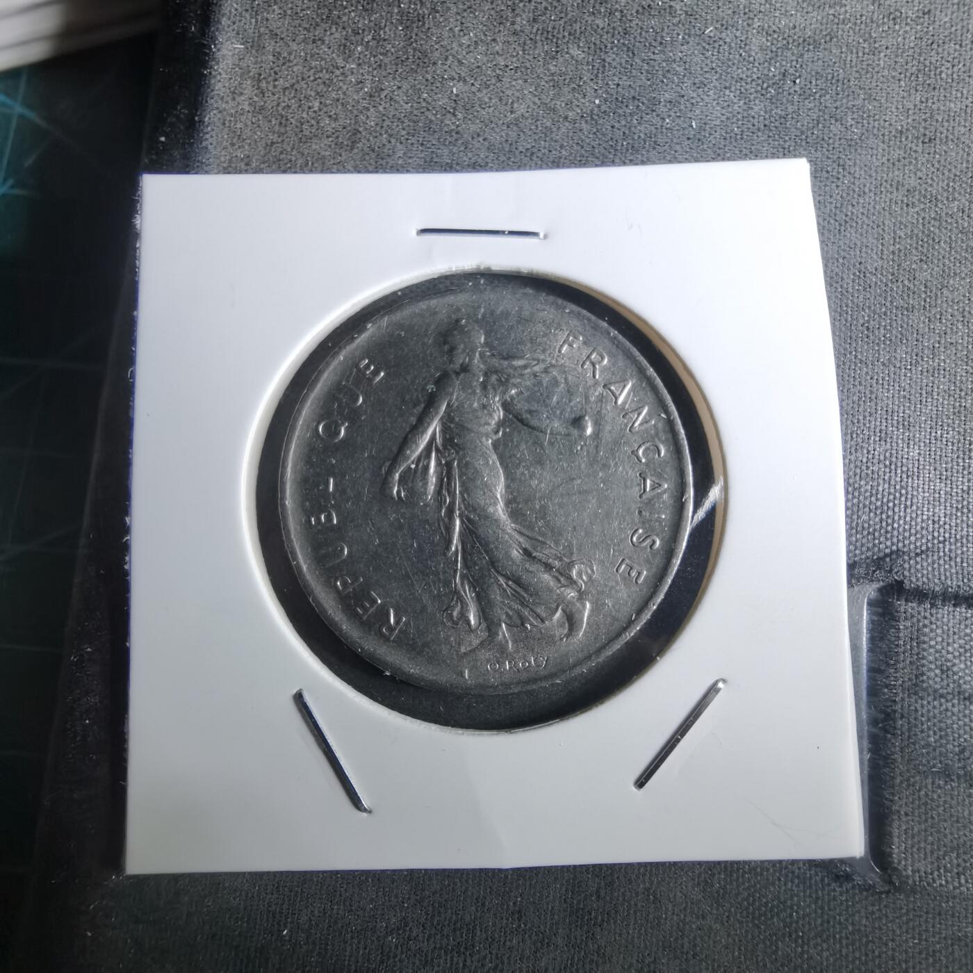 沼泽如烟--第916场 法国1971年5法郎纪念币