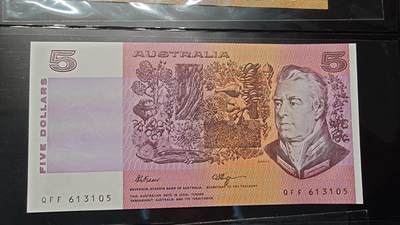 世界钱币～微拍第217期暨2025年第57期  近日新到货品少量 以及老库存一些 - 老版澳大利亚5元全新绝品无47尾号105