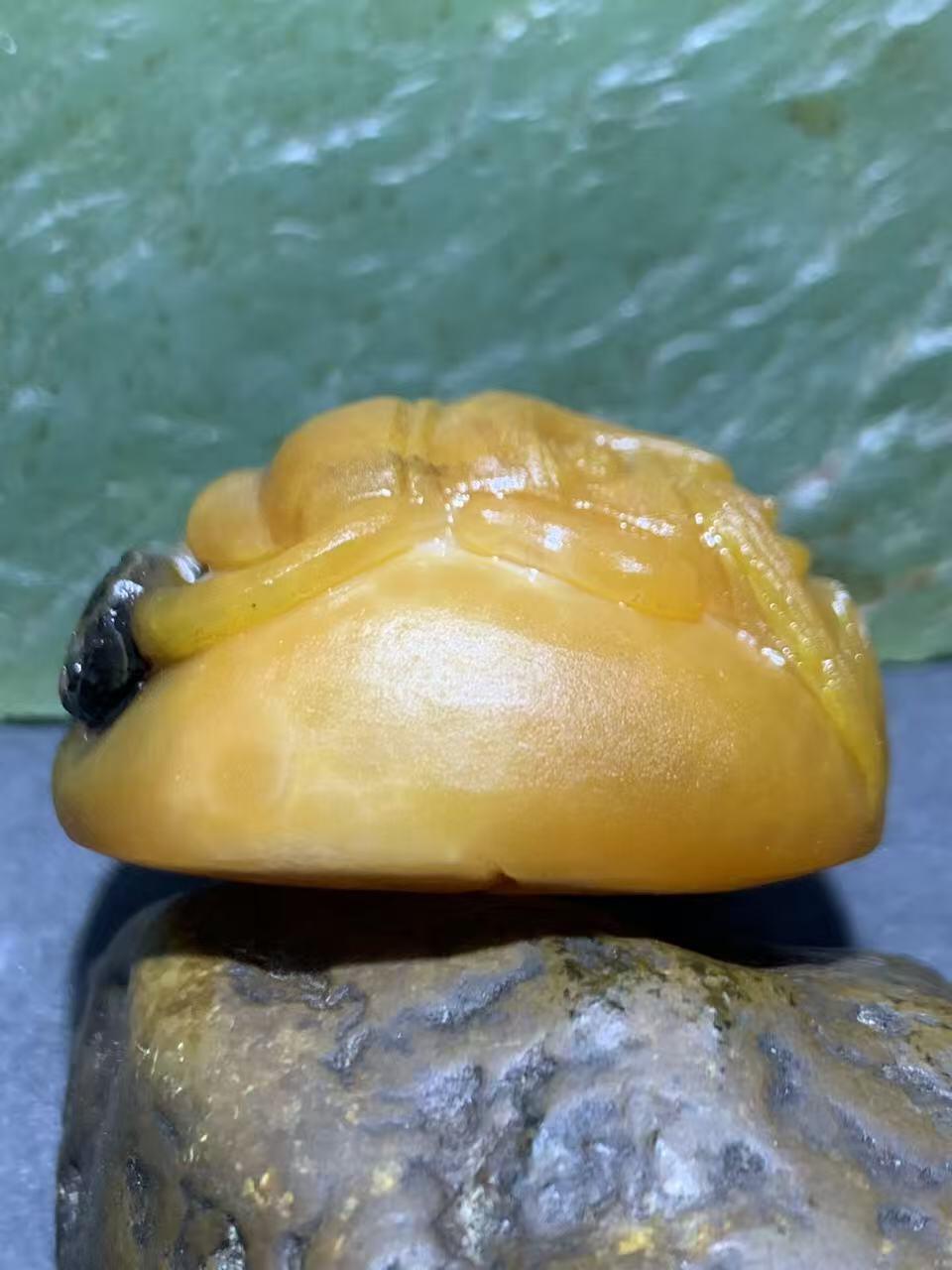 精美亚光冰飘战国红玛瑙手工俏色巧雕财神吊坠（把件）一个！！