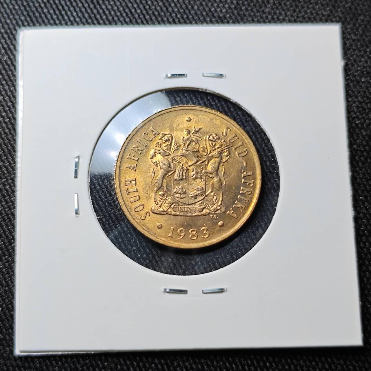 KK钱币收藏小铺 （套币 好品/批量散币 银币）专场  2月预留时间 周末发货  1983南非2分铜币 好品