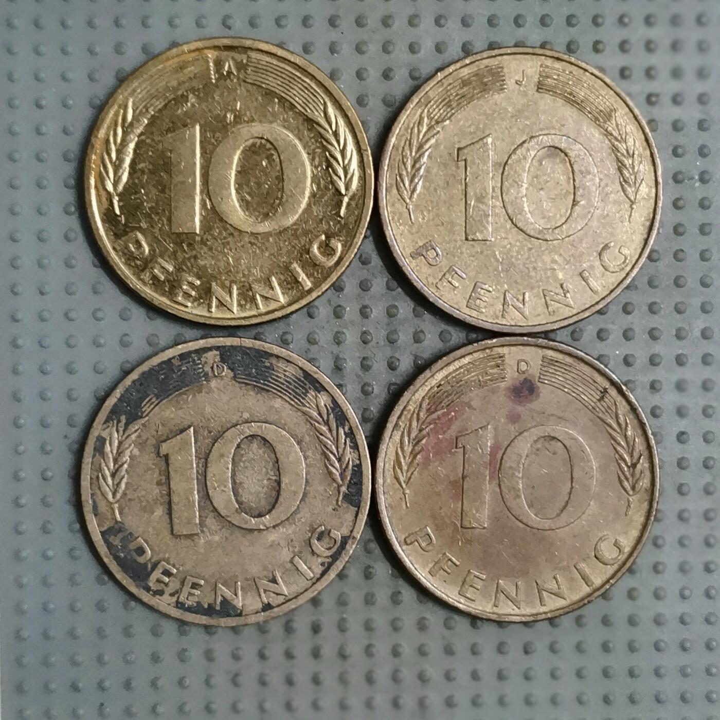2025年第125场各国散币拍卖（总第125场） 德国10芬尼4枚