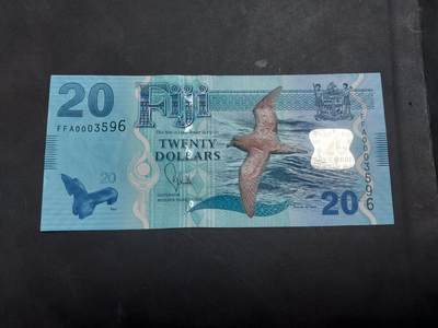 博彦收藏   12月3日 8点 钱币专场 - 斐济 动物图案 20元 UNC 
