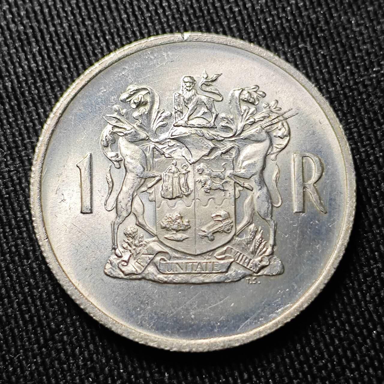 KK钱币收藏小铺 （套币 好品/批量散币 银币）专场  2月预留时间 周末发货  1969南非1兰特银币 好品