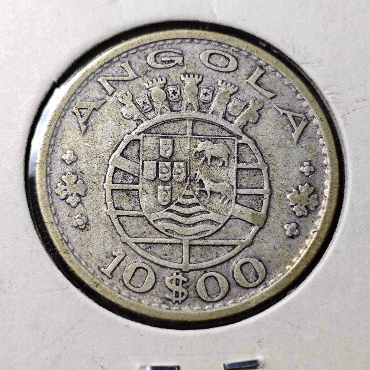 KK钱币收藏小铺 （套币 好品/批量散币 银币）专场  2月预留时间 周末发货  1952葡属安哥拉 10埃斯库多银币