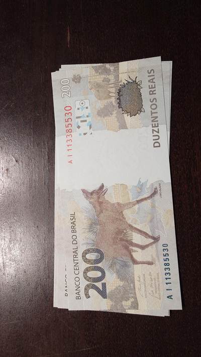 世界钱币～微拍第217期暨2025年第57期  近日新到货品少量 以及老库存一些 - 2020年巴西200雷亚尔全新绝品无47尾号530