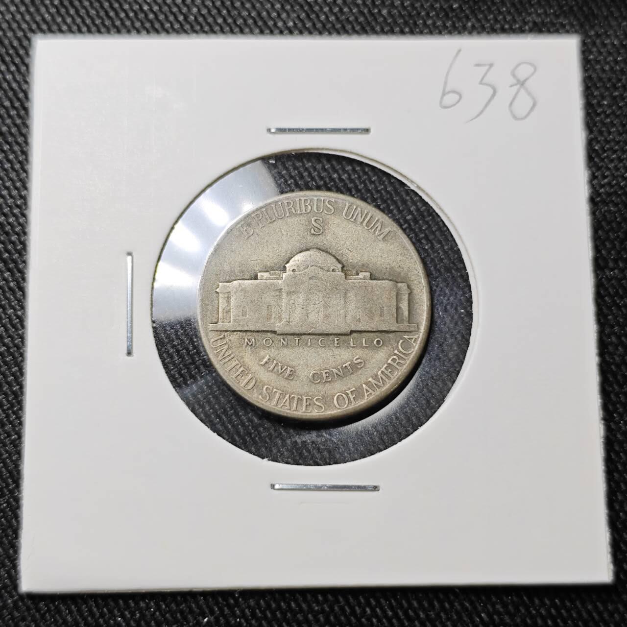 KK钱币收藏小铺 （套币 好品/批量散币 银币）专场  2月预留时间 周末发货   1943美国5分银币 S版