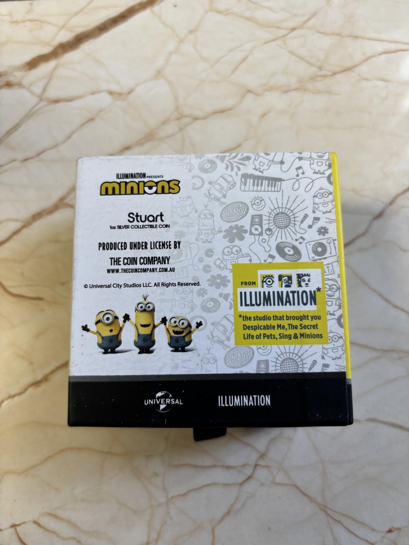 第183期拍卖 纽埃2021年小黄人卡通异形彩色纪念银币，1盎司，发行1000枚，999银