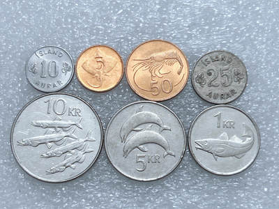 第一海外回流一元起拍收藏 散集专场  第273期 - 冰岛硬币 7枚