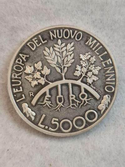 G&W世界散币，银币处理专场（第38场） - 圣马力诺1998年5000里拉  银币