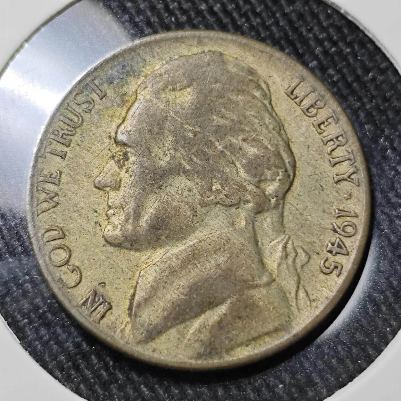 KK钱币收藏小铺 （套币 好品/批量散币 银币）专场  2月预留时间 周末发货   1945美国5分银币 S版