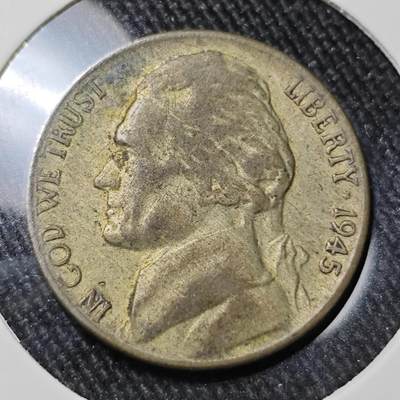 KK钱币收藏小铺 （套币 好品/批量散币 银币）专场  2月预留时间 周末发货 -   1945美国5分银币 S版